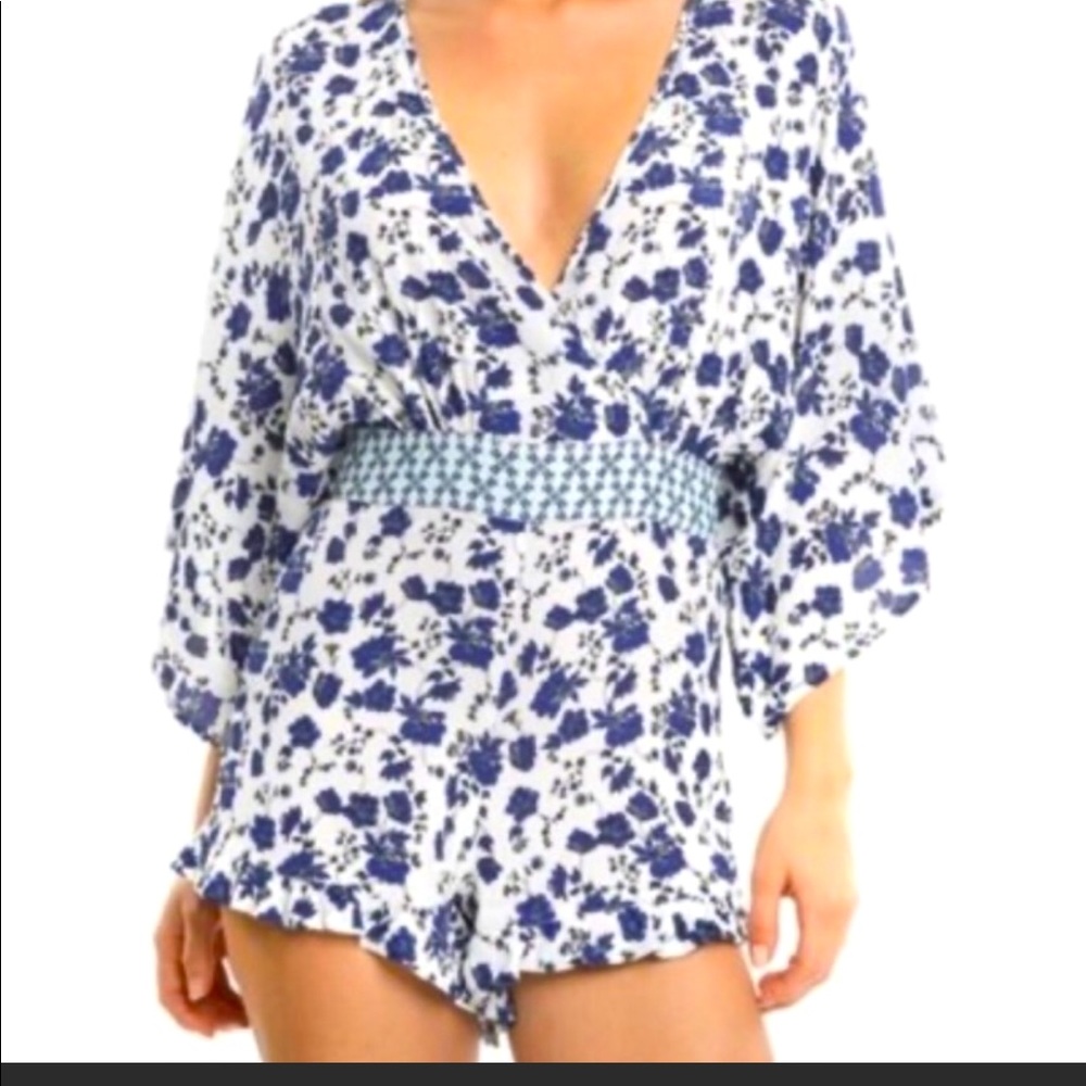 Kittenish Floral Romper